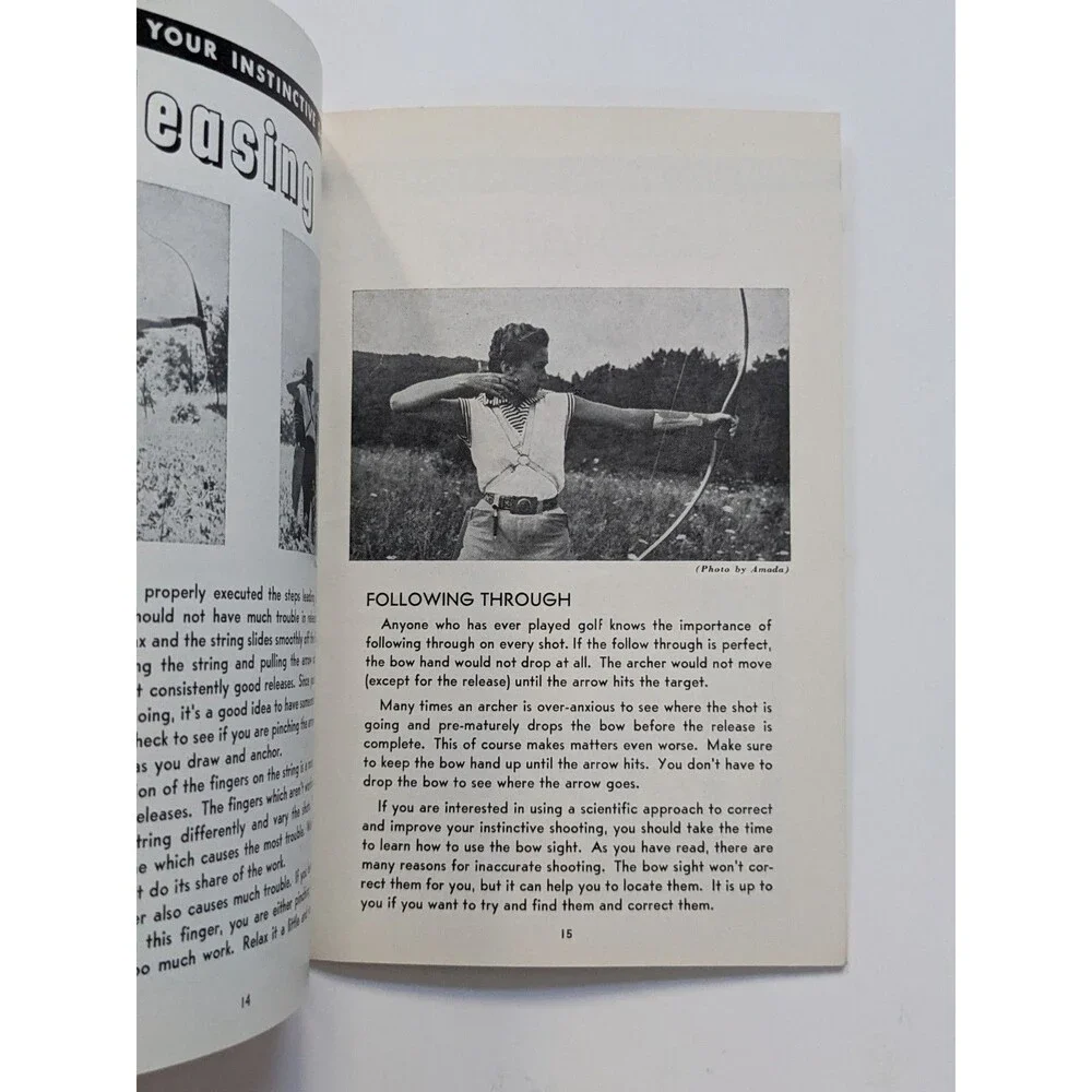 Improving Your Instinctive Shooting Booklet Archery Institute Chicago VTG c1950s